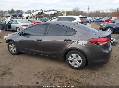 Lot #3045352262 2017 KIA FORTE LX