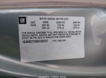 Lot #3035081236 2006 BUICK LUCERNE CXS