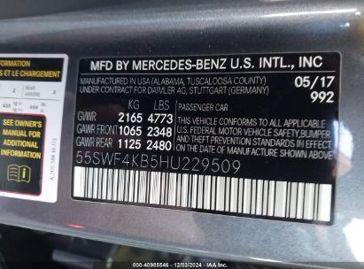 Lot #3051082305 2017 MERCEDES-BENZ C 300 4MATIC/LUXURY 4MATIC/SPORT 4MATIC