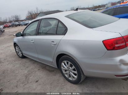 Lot #3042567228 2015 VOLKSWAGEN JETTA 1.8T SE