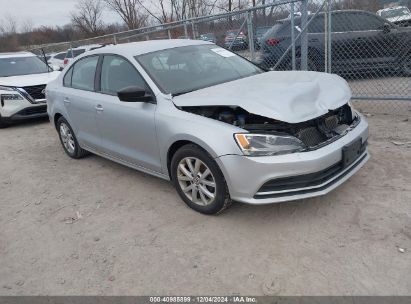 Lot #3042567228 2015 VOLKSWAGEN JETTA 1.8T SE