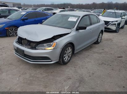 Lot #3042567228 2015 VOLKSWAGEN JETTA 1.8T SE