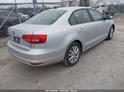 Lot #3042567228 2015 VOLKSWAGEN JETTA 1.8T SE