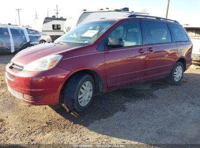 Lot #3053061767 2005 TOYOTA SIENNA CE