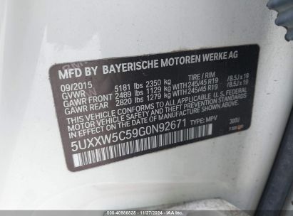 Lot #3039826742 2016 BMW X4 XDRIVE35I