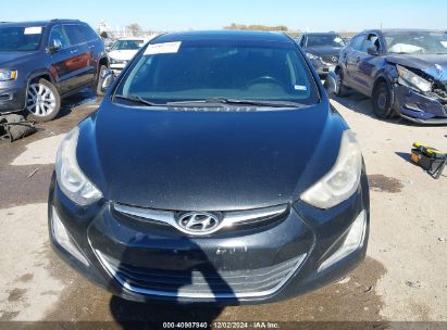 Lot #3053061743 2015 HYUNDAI ELANTRA SE