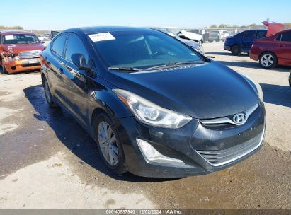 Lot #3053061743 2015 HYUNDAI ELANTRA SE