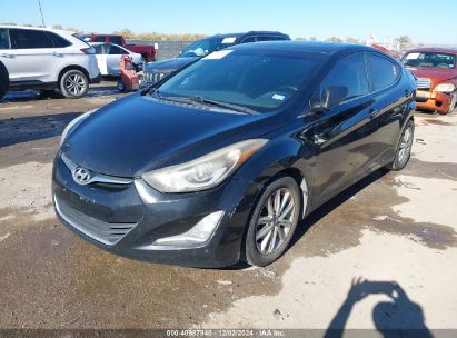 Lot #3053061743 2015 HYUNDAI ELANTRA SE