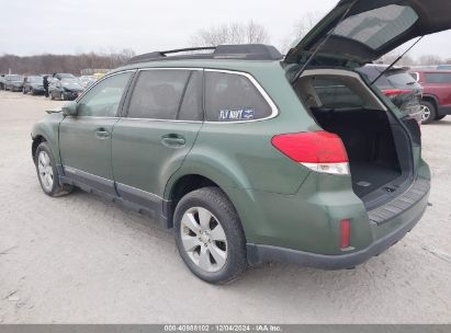 Lot #3042566862 2011 SUBARU OUTBACK 2.5I PREMIUM