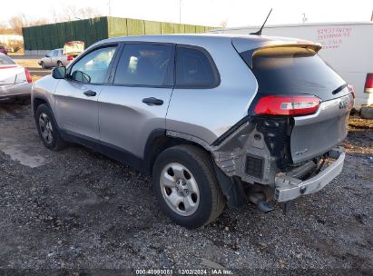 Lot #3052073250 2015 JEEP CHEROKEE SPORT