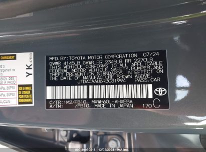 Lot #3052073234 2024 TOYOTA PRIUS LE