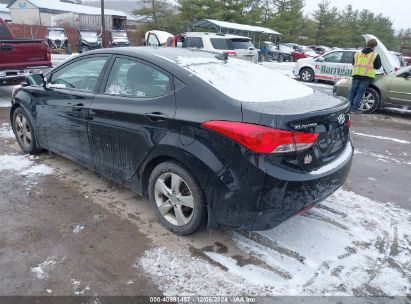 Lot #3034051463 2013 HYUNDAI ELANTRA GLS