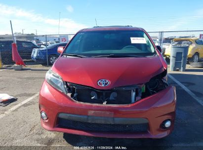 Lot #3035092876 2013 TOYOTA SIENNA SE 8 PASSENGER