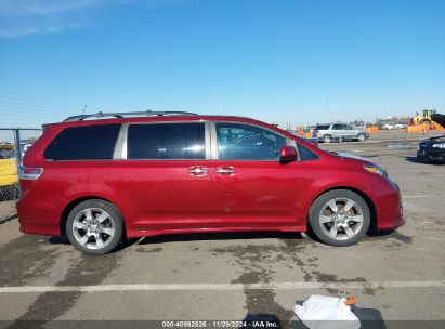 Lot #3035092876 2013 TOYOTA SIENNA SE 8 PASSENGER