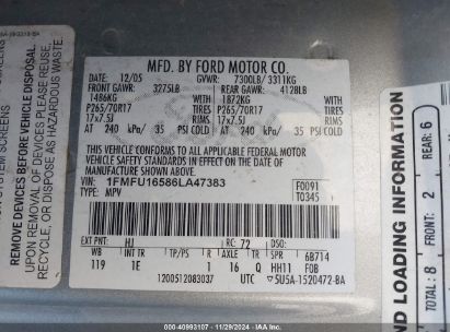 Lot #3035088781 2006 FORD EXPEDITION XLT/XLT SPORT