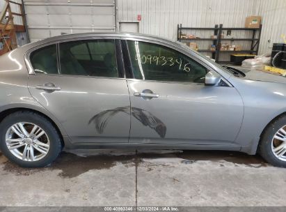 Lot #3056470679 2010 INFINITI G37X