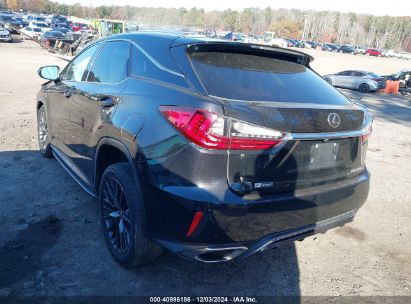 Lot #3049468914 2016 LEXUS RX 350 F SPORT