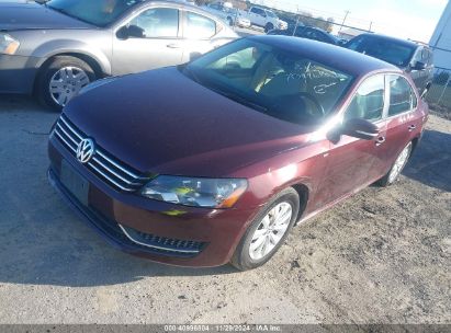 Lot #3021945951 2013 VOLKSWAGEN PASSAT 2.5L WOLFSBURG EDITION