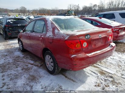 Lot #3035080745 2004 TOYOTA COROLLA LE