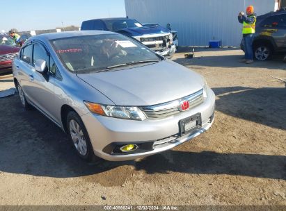 Lot #3037131383 2012 HONDA CIVIC LX