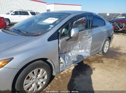 Lot #3037131383 2012 HONDA CIVIC LX