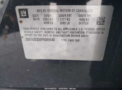 Lot #3035092642 2015 CADILLAC XTS W20 LIVERY PACKAGE