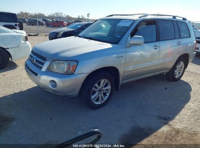 Lot #3053061938 2006 TOYOTA HIGHLANDER HYBRID LIMITED V6