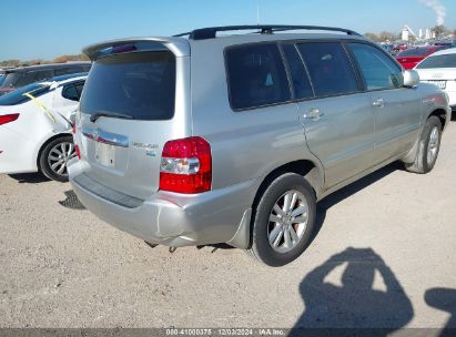 Lot #3053061938 2006 TOYOTA HIGHLANDER HYBRID LIMITED V6