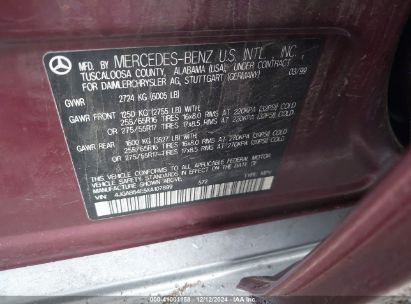 Lot #3037532433 1999 MERCEDES-BENZ ML 320