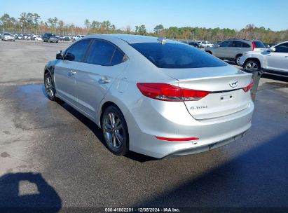 Lot #3034051164 2018 HYUNDAI ELANTRA SEL