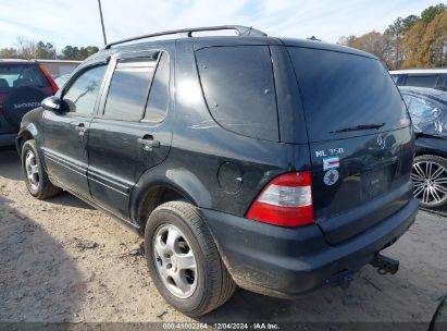 Lot #3051082158 2003 MERCEDES-BENZ ML 350