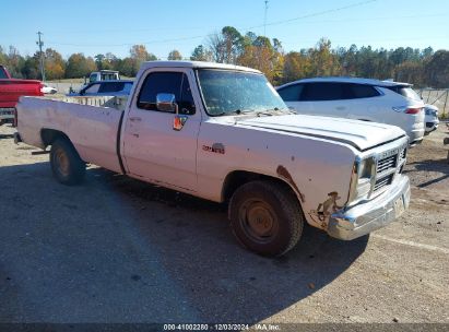 Lot #3035080747 1992 DODGE D-SERIES D150