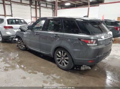 Lot #3051082136 2017 LAND ROVER RANGE ROVER SPORT 3.0L V6 SUPERCHARGED HSE