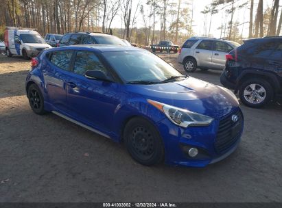 Lot #3052073488 2013 HYUNDAI VELOSTER TURBO W/BLACK