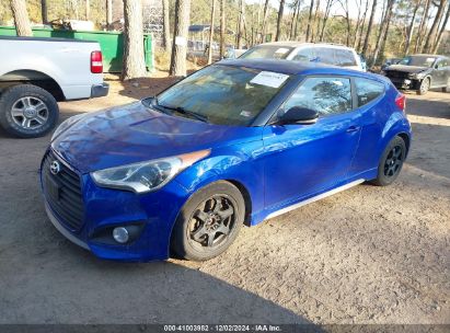 Lot #3052073488 2013 HYUNDAI VELOSTER TURBO W/BLACK