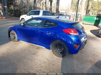 Lot #3052073488 2013 HYUNDAI VELOSTER TURBO W/BLACK