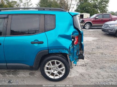 Lot #3033210610 2021 JEEP RENEGADE SPORT FWD