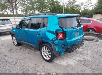 Lot #3033210610 2021 JEEP RENEGADE SPORT FWD