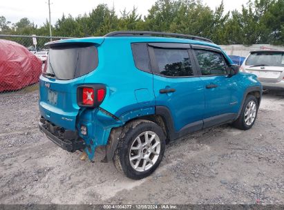 Lot #3033210610 2021 JEEP RENEGADE SPORT FWD