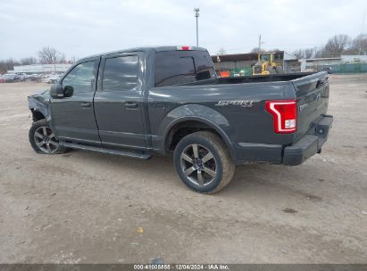 Lot #3025485198 2016 FORD F-150 XLT