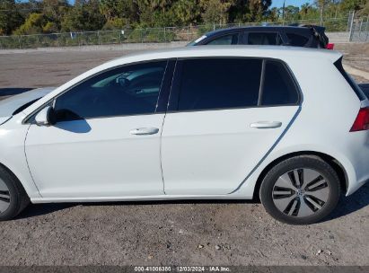 Lot #3048458673 2016 VOLKSWAGEN E-GOLF SE