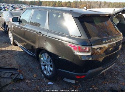 Lot #3056067807 2016 LAND ROVER RANGE ROVER SPORT 3.0L V6 SUPERCHARGED HSE