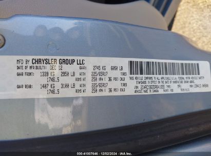 Lot #3050078262 2013 CHRYSLER TOWN & COUNTRY TOURING