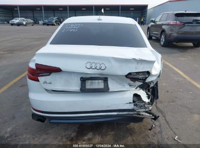 Lot #3034472676 2018 AUDI A4 2.0T PREMIUM/2.0T TECH PREMIUM