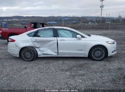 Lot #3042566475 2014 FORD FUSION HYBRID TITANIUM