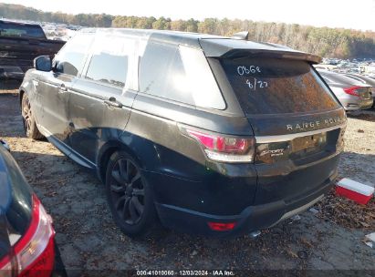 Lot #3046377271 2017 LAND ROVER RANGE ROVER SPORT 3.0L V6 TURBOCHARGED DIESEL HSE TD6