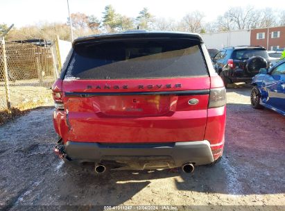 Lot #3045351526 2016 LAND ROVER RANGE ROVER SPORT 3.0L V6 SUPERCHARGED HSE