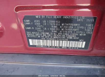 Lot #3035088868 2012 SUBARU OUTBACK 2.5I PREMIUM