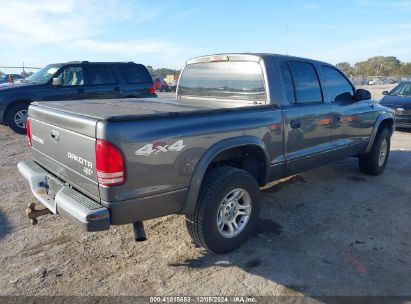 Lot #3057074432 2004 DODGE DAKOTA SPORT/SXT