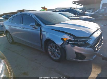 Lot #3053061327 2019 FORD FUSION HYBRID SEL